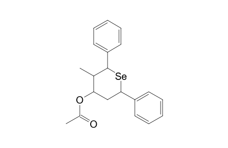 R-2,cis-6-Diphenyl-trans-3-methyl-4-selenanol-acetate