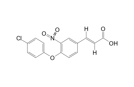 trans-4-(p-CHLOROPHENOXY)-3-NITROCINNAMIC ACID