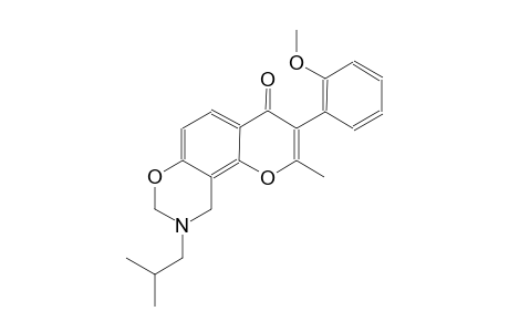 4H,8H-pyrano[2,3-f][1,3]benzoxazin-4-one, 9,10-dihydro-3-(2-methoxyphenyl)-2-methyl-9-(2-methylpropyl)-