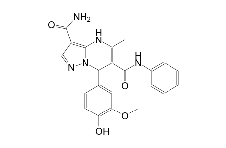 7-(4-Hydroxy-3-methoxyphenyl)-5-methyl-N6-phenyl-4,7-dihydropyrazolo[1,5-a]pyrimidine-3,6-dicarboxamide