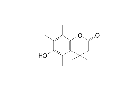 Coumarin-6-ol, 3,4-dihydro-4,4-dimethyl-5,7,8-trimethyl-