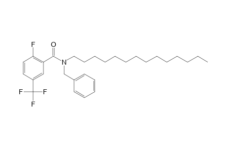 Benzamide, 2-fluoro-5-trifluoromethyl-N-benzyl-N-tetradecyl-