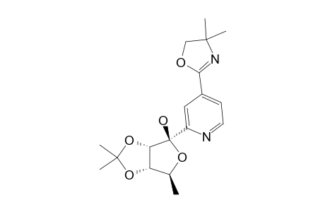 ALPHA-2-(5-DEOXY-1-HYDROXY-2,3-O-ISOPROPYLIDENE-D-RIBOFURANOSYL)-4-(4,5-DIHYDRO-4,4-DIMETHYL-OXAZOL-2-YL)-PYRIDINE