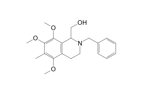 2-Benzyl-1-hydroxymethyl-6-methyl-5,7,8-trimethoxy-1,2,3,4-tetrahydroisoquinoline