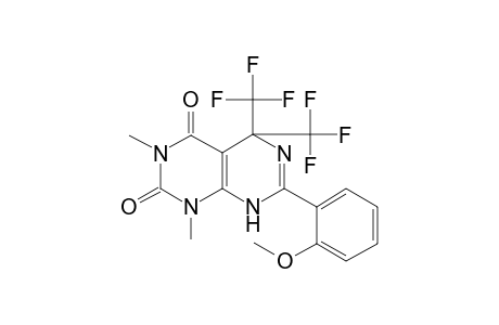 7-(2-Methoxyphenyl)-1,3-dimethyl-5,5-bis(trifluoromethyl)-5,8-dihydropyrimido[4,5-d]pyrimidine-2,4(1H,3H)-dione