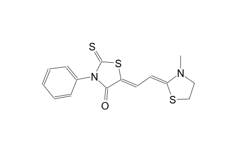 4-thiazolidinone, 5-[(2Z)-2-(3-methyl-2-thiazolidinylidene)ethylidene]-3-phenyl-2-thioxo-, (5Z)-