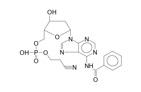 N-BENZOYLDEOXYADENOSINE-5'-CYANOETHYLPHOSPHATE
