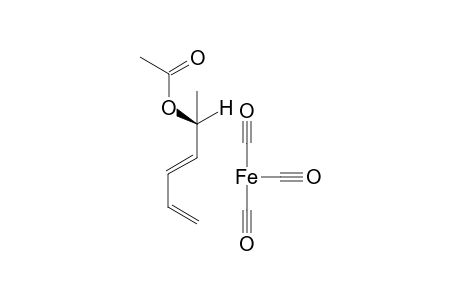 (+)-(2R,5S)-Tricarbonyl[(3,4,5,6-.eta.)-2-acetoxyhexa-3,5-diene]iron(0)