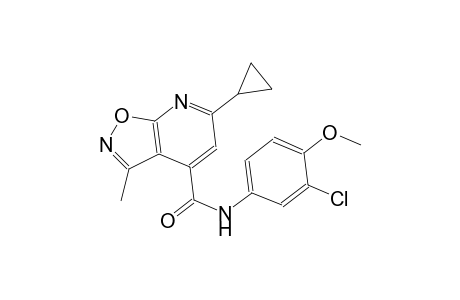 isoxazolo[5,4-b]pyridine-4-carboxamide, N-(3-chloro-4-methoxyphenyl)-6-cyclopropyl-3-methyl-