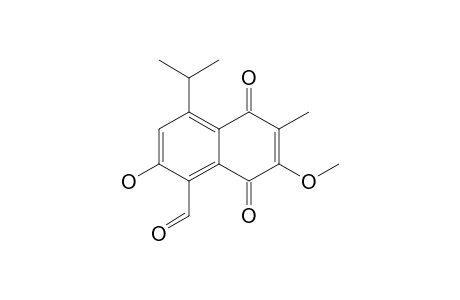8-FORMYL-7-HYDROXY-5-ISOPROPYL-2-METHOXY-3-METHYL-1,4-NAPHTHOQUINONE