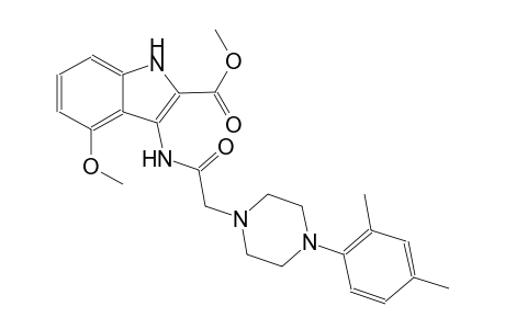 methyl 3-({[4-(2,4-dimethylphenyl)-1-piperazinyl]acetyl}amino)-4-methoxy-1H-indole-2-carboxylate