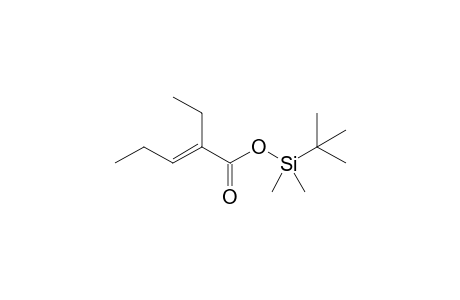 (E)-2-Ethyl-2-pentenoic acid tert-butyldimethylsilyl ester