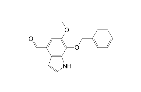 1H-Indole-4-carboxaldehyde, 6-methoxy-7-(phenylmethoxy)-