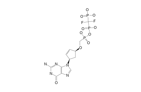 9-[4-(DIFLUOROMETHYLDIPHOSPHONYL)-OXYPHOSPHONYLMETHOXY)-CYCLOPENT-2-ENYL]-GUANINE