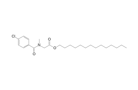 Sarcosine, N-(4-chlorobenzoyl)-, tetradecyl ester