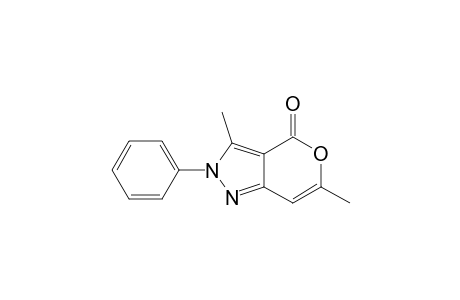 3,6-Dimethyl-2-phenyl-4-pyrano[4,3-c]pyrazolone