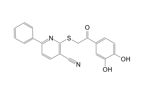 3-pyridinecarbonitrile, 2-[[2-(3,4-dihydroxyphenyl)-2-oxoethyl]thio]-6-phenyl-