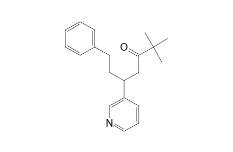3-Heptanone, 2,2-dimethyl-7-phenyl-5-(3-pyridinyl)-