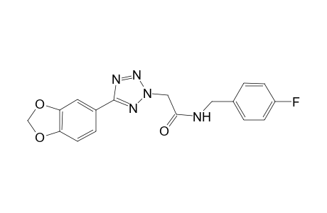 2H-1,2,3,4-Tetrazole-2-acetamide, 5-(1,3-benzodioxol-5-yl)-N-[(4-fluorophenyl)methyl]-