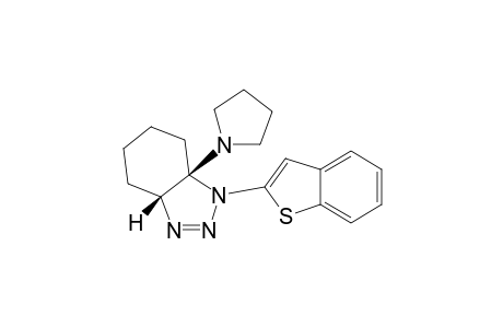 1H-Benzotriazole, 1-benzo[b]thien-2-yl-3a,4,5,6,7,7a-hexahydro-7a-(1-pyrrolidinyl)-, cis-
