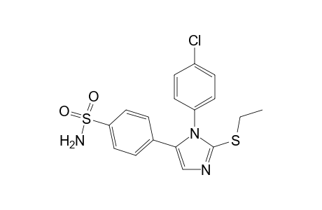 4-[1 -(4 -Chlorophenyl) -2-ethylthioimidazol -5-yl]benzenesulfonamide