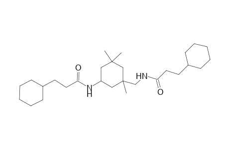 3-cyclohexyl-N-(3-{[(3-cyclohexylpropanoyl)amino]methyl}-3,5,5-trimethylcyclohexyl)propanamide