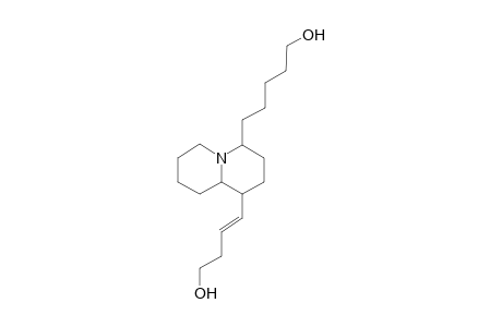1-(Hydroxybutenyl)-4-[hydroxypentyl]-quinolizidine