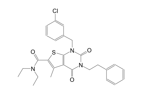 thieno[2,3-d]pyrimidine-6-carboxamide, 1-[(3-chlorophenyl)methyl]-N,N-diethyl-1,2,3,4-tetrahydro-5-methyl-2,4-dioxo-3-(2-phenylethyl)-