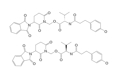 2-[3-(4-HYDROXYPHENYL)-PROPIONYLAMINO]-3-METHYLBUTYRIC-ACID-[3-(1,3-DIHYDRO-1,3-DIOXO-2H-ISOINDOLE-2-YL)-2,6-DIOXO-PIPERIDINE-1-YL-METHYL]-ESTER
