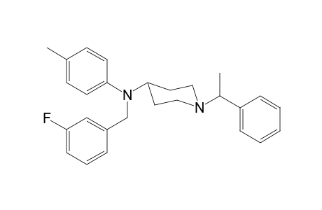N-(3-fluorobenzyl)-N-4-methylphenyl-1-(1-phenylethyl)piperidin-4-amine