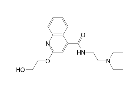 2-(2-Hydroxyethoxy)-n-(2-diethylaminoethyl)-4-quinolinecarboxamide
