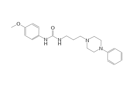 urea, N-(4-methoxyphenyl)-N'-[3-(4-phenyl-1-piperazinyl)propyl]-