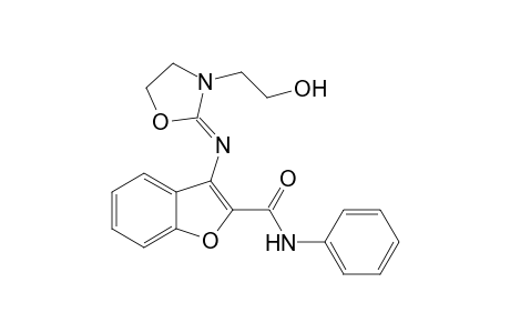 3-{[(2E)-3'-(2"-Hydroxyethyl)oxazolidin-2'-ylidene]amino}-N-phenyl-2-benzofurancarboxamide