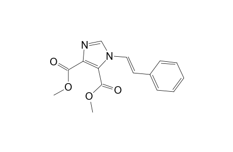 1H-Imidazole-4,5-dicarboxylic acid, 1-(2-phenylethenyl)-, dimethyl ester, (E)-