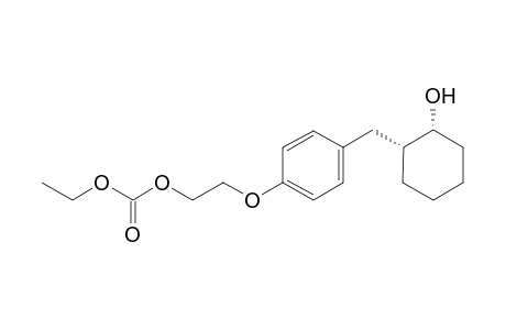 Ethyl (cis)-2-{4'-(2"-hydroxycyclohex-1'-ylmethyl]phenoxy]ethyl}carbonate