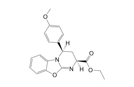 ETHYL-(2R*,4S*)-4-(4-METHOXYPHENYL)-3,4-DIHYDRO-2H-PYRIMIDO-[2,1-B]-[1,3]-BENZOXAZOL-2-CARBOXYLATE