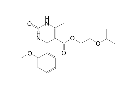 5-pyrimidinecarboxylic acid, 1,2,3,4-tetrahydro-4-(2-methoxyphenyl)-6-methyl-2-oxo-, 2-(1-methylethoxy)ethyl ester