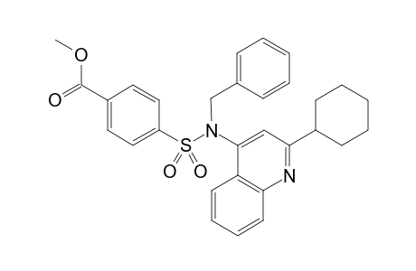 Methyl 4-(N-benzyl-N-(2-cyclohexylquinolin-4-yl)sulfamoyl)benzoate