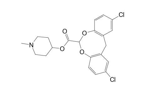 2,10-DICHLORO-12H-DIBENZO[d,g][1,3]DIOXOCIN-6-CARBOXYLIC ACID, ESTER WITH 1-METHYL-4-PIPERIDINOL