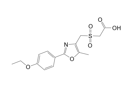 2-[(5-methyl-2-p-phenetyl-oxazol-4-yl)methylsulfonyl]acetic acid