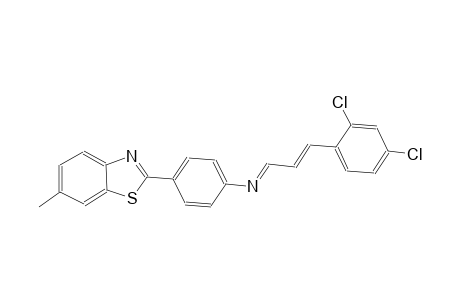 N-[(E,2E)-3-(2,4-dichlorophenyl)-2-propenylidene]-4-(6-methyl-1,3-benzothiazol-2-yl)aniline