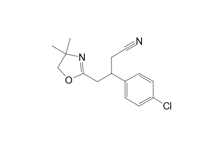 1-(4,4-Dimethyl-4,5-dihydro-oxazoline-2-(4-chlorophenyl)-3-cyanopropane