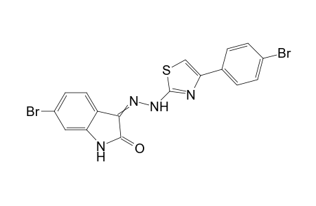 6-Bromo-3-{2-[4-(4-bromophenyl)thiazol-2-yl]hydrazono}indolin-2-one