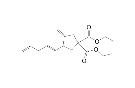 Diethyl 3-methylene-4-(pent-1,4-dien-1-yl)cyclopentan-1,1-dicarboxylate