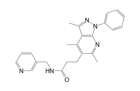 1H-pyrazolo[3,4-b]pyridine-5-propanamide, 3,4,6-trimethyl-1-phenyl-N-(3-pyridinylmethyl)-
