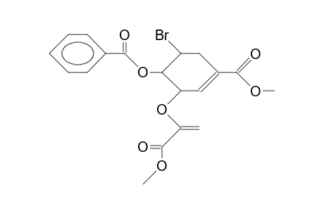 (3b,4a,5B)-3-([1-Methoxycarbonyl-ethenyl]-oxy)-4-benzoyloxy-5-bromo-1-cyclohexene-1-carboxylic acid, methyl ester
