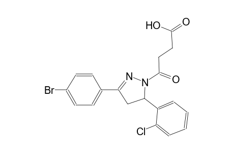 1H-pyrazole-1-butanoic acid, 3-(4-bromophenyl)-5-(2-chlorophenyl)-4,5-dihydro-gamma-oxo-