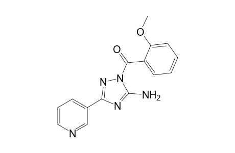 (5-amino-3-pyridin-3-yl-1,2,4-triazol-1-yl)-(2-methoxyphenyl)methanone