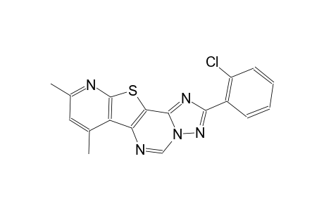2-(2-chlorophenyl)-7,9-dimethylpyrido[3',2':4,5]thieno[2,3-e][1,2,4]triazolo[1,5-c]pyrimidine