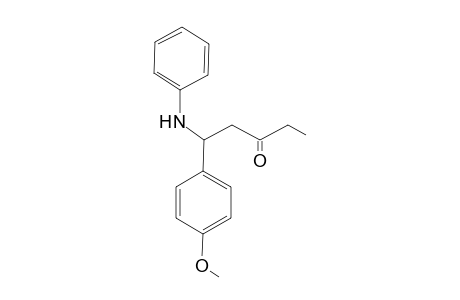 1-(4'-Methoxyphenyl)-1-[phenylamino]-3-pentanone